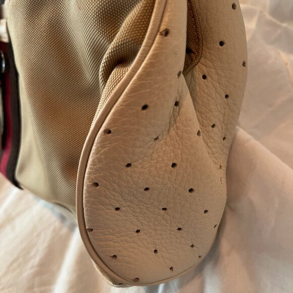 Cole Haan -- Courtney Collection -- Vintage -- Leather and Nylon -- Shoulder Bag - Picture 5 of 16